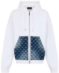 DSquared² - D2 Monogram Relax Fit Zipped Hoodie - Lyst