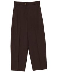 Pinko - Balbino Logo-Patch Wide-Leg Trousers - Lyst