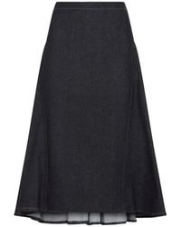 Jacquemus - La Jupe De-Nimes Lavoir Cotton Midi Skirt - Lyst
