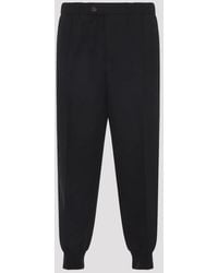 Lanvin - Virgin Wool Track Pants - Lyst