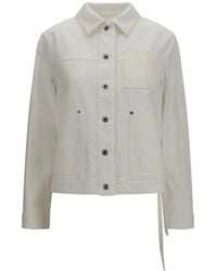 Loewe - Anagram-Debossed Denim Jacket - Lyst