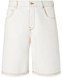 Fendi - Cotton Bermuda Shorts - Lyst