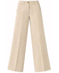 Aspesi - Cotton And Linen Tailored Pants - Lyst