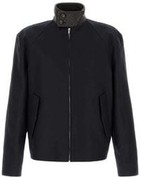 Bottega Veneta - Gabardine Harrington Jacket - Lyst