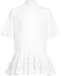 Alaïa - Wool Knit Crinoline Top Clothing - Lyst