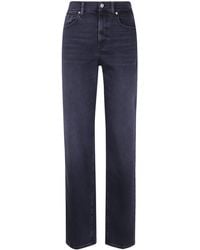 7 For All Mankind - "Stovepipe" Classic Wide Leg Denim - Lyst
