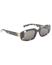 BVLGARI - Tubogas Spotted Havana Rectangular Sunglasses - Lyst