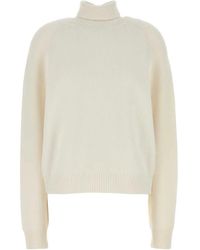 Fendi - Cashmere Knit Dettaglio Selleria High Neck Scarf - Lyst