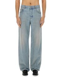 Saint Laurent - Baggy Denim Jeans - Lyst