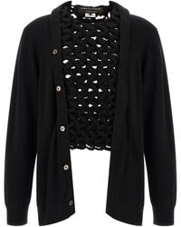 Comme des Garçons - Comme Des Garçons Homme Plus Woven Insert Cardigan - Lyst