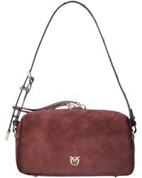 Pinko - Trittico Mini Suede Bag - Lyst