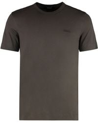 ZEGNA - Cotton Crew-Neck T-Shirt - Lyst