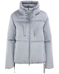 Herno - High-Neck Down Jacket With Drawstring Collar - Lyst