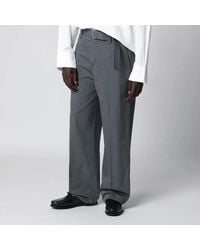 Lardini - Cotton And Silk Trousers - Lyst