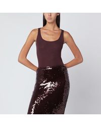 Roberto Collina - Eggplant-Coloured Wool Tank Top - Lyst