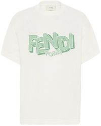 Fendi - T-Shirt With Logo - Lyst