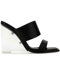 McQueen - Leather Shard Mules - Lyst
