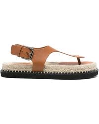 Castañer - Castañer Tokio Leather Thong Sandals - Lyst