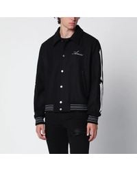 Amiri - Wool Blend Jacket With Logo - Lyst