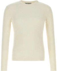 Our Legacy - Ivory Silk Sweater - Lyst