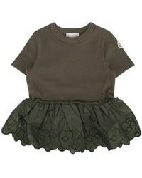 Moncler - Kids Embroidered Logo T-Shirt - Lyst