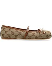 Gucci - Horsebit Ballet Flats - Lyst
