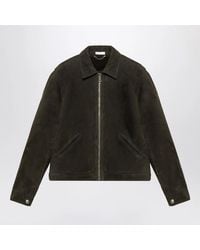 1989 STUDIO - Dark Shearling Jacket - Lyst