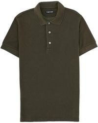 Tom Ford - Lyocell And Cotton Polo Shirt - Lyst