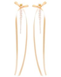 Simone Rocha - Bow Ribbon Drip Earrings - Lyst