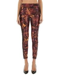 Versace Jeans Couture - Leggings With Print - Lyst