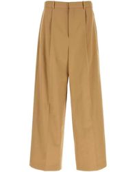 Loewe - Cotton Wide-Leg Pant - Lyst