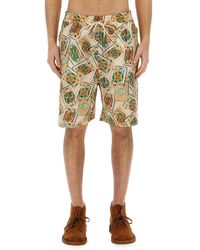 Drole de Monsieur - Bermuda Shorts With Print - Lyst