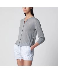 DUNST - Mélange Cotton-Blend Cardigan - Lyst