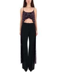Rabanne - Polyester Trousers - Lyst
