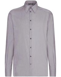 Dolce & Gabbana - Striped Cotton Shirt For - Lyst