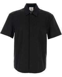 CASABLANCA - Cotton Monogram Short Sleeve Shirt - Lyst