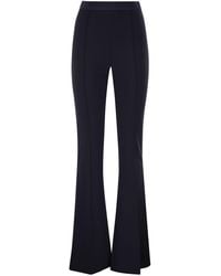 Elisabetta Franchi - Flared Trousers With Tailored Detailing - Lyst