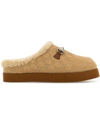 Gucci - Suede Slippers - Lyst