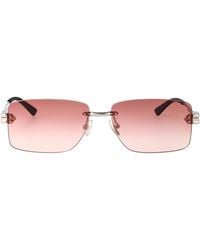 Bottega Veneta - Metallic Sunglasses - Lyst