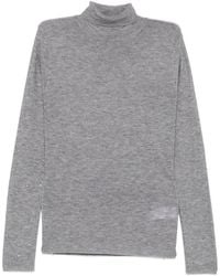 Fabiana Filippi - Virgin Wool Turtleneck Jumper With Micro Sequins - Lyst