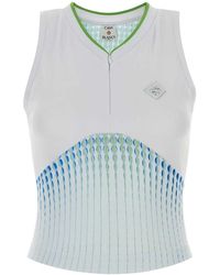 CASABLANCA - Multicolored Stretch Jersey Top - Lyst
