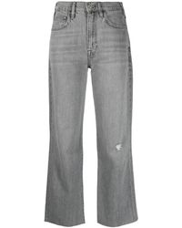 FRAME - Le Jane Crop Raw After Jeans - Lyst