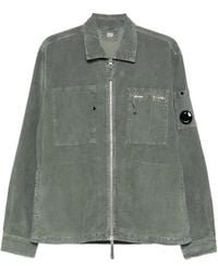 C.P. Company - C.P.Company Corduroy Shirt Jacket With Lens Detail - Lyst