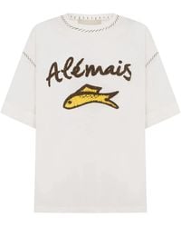 ALÉMAIS - Scuba Cuffed Tee - Lyst
