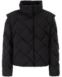 Herno - Matt Nylon Down Jacket With Detachable Sleeves - Lyst