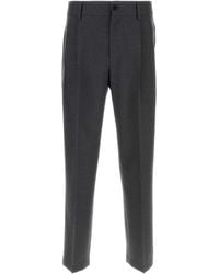 Dolce & Gabbana - Dark Wool Blend Pant - Lyst