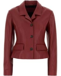Ferragamo - Salvatore Leather Jacket - Lyst