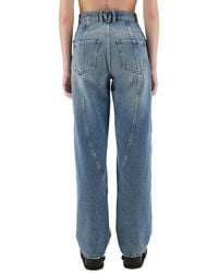Moschino - Wide Leg Jeans - Lyst