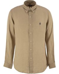 Polo Ralph Lauren - Custom-Fit Linen Shirt - Lyst