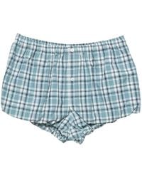 Acne Studios - Gathered Check Shorts - Lyst